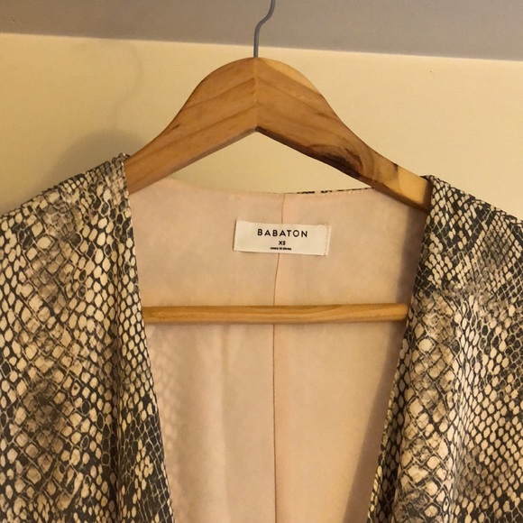 Aritzia Babaton snakeskin wrap dress. - Picture 2 of 5